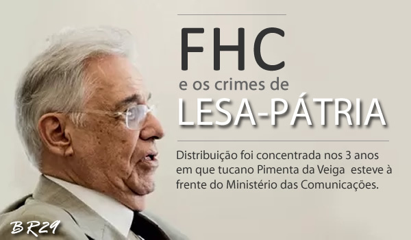 Resultado de imagem para Crime de lesa-pátria de FHC.