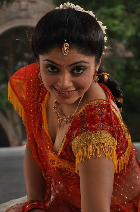anushka new spicy green saree actress pics