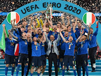Italy crowned European champions after shootout win over England.