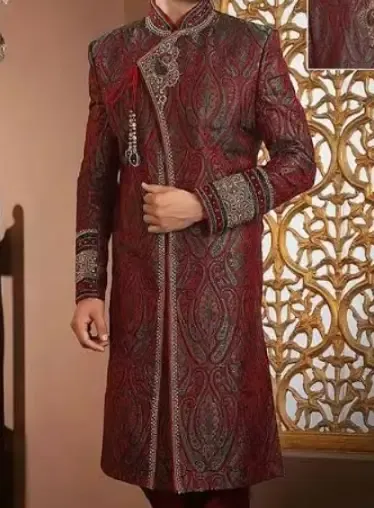 Wedding Sherwani Collection - Boys Sherwani Punjabi Designs - Wedding Sherwani Rentals - biyer sherwani pic - NeotericIT.com