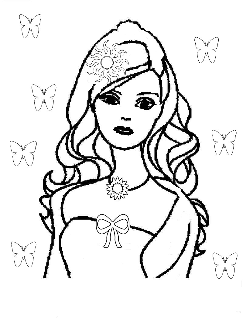 Download Free Barbie coloring pages ~ Elena reviews