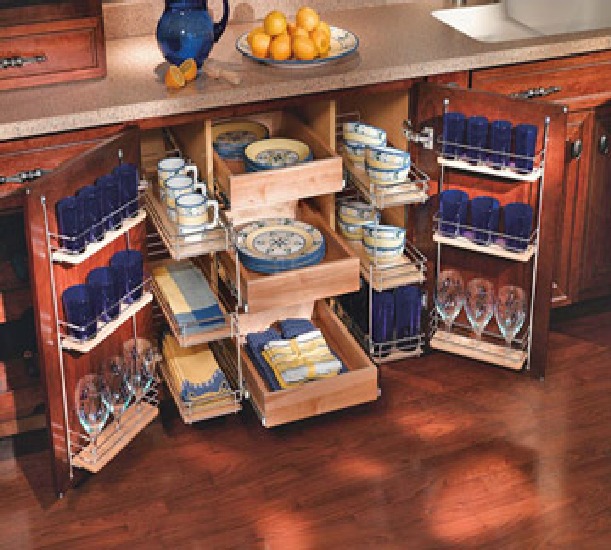 Sliding Kitchen Cabinet Shelves