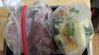 Grilled Vegetables in Marinade Bag