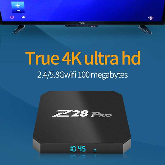 Z28 Pro RK3328 4GB RAM 32GB ROM Android 7.1 5G WIFI Bluetooth 4.1 4K TV Box