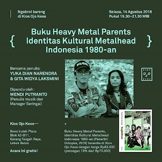 Acara Bedah Buku "Heavy Metal Parents: Identitas Kultural Metalhead Indonesia 1980-an,"