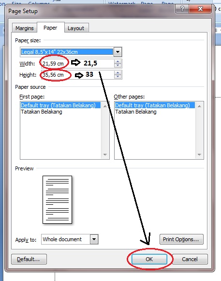 Cara Mengatur Ukuran Kertas Pada Microsoft Word 2007 
