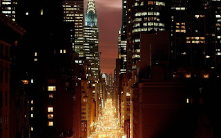 New York at Nightfall desktop wallpaper