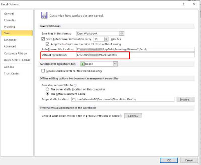 Cara Mengubah Lokasi Penyimpanan Excel