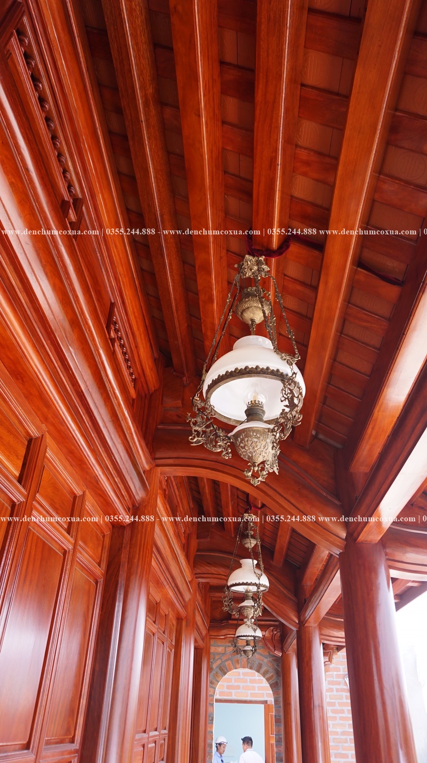 Bộ 3 đèn treo trần mái hiên 32cm đã làm hài lòng vị khách Thanh Hóa