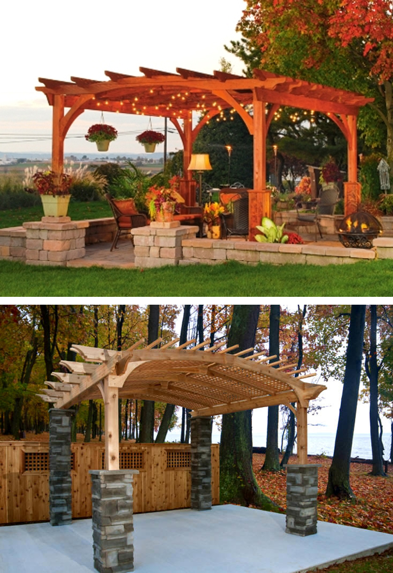 wood pergolas