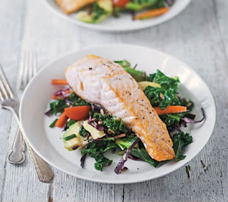 grilled salmon with kale salad recipe