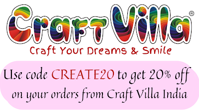 Get 20% off on your Craft Villa India orders using the code CREATE20