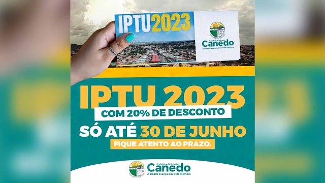 Contribuinte de Senador Canedo tem até dia 30 para pagar ITU e IPTU com 20% de desconto