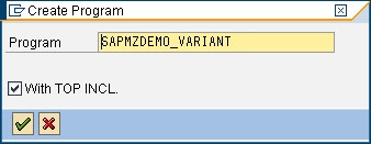 Creation of Selection Screen Variant in Module Pool Programming