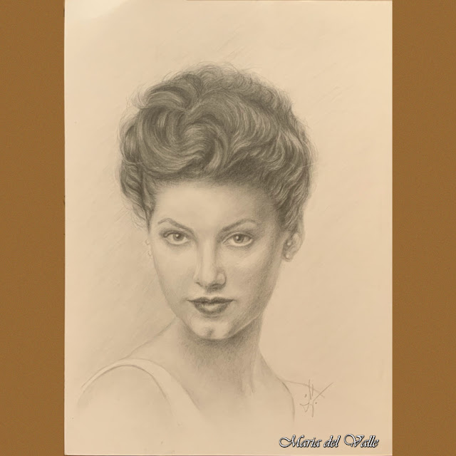 Portrait of an actress from the 1950s