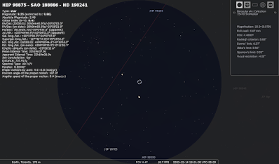 Saturn and Jupiter in binoculars Dec 14