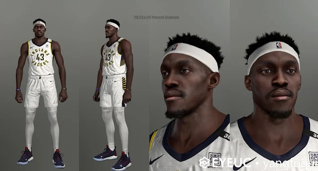 NBA 2K24 Pascal Siakam Cyberface & Body Update