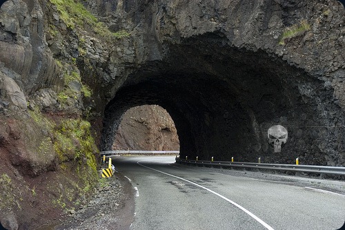 Iceland Arnardalshamar Tunnel