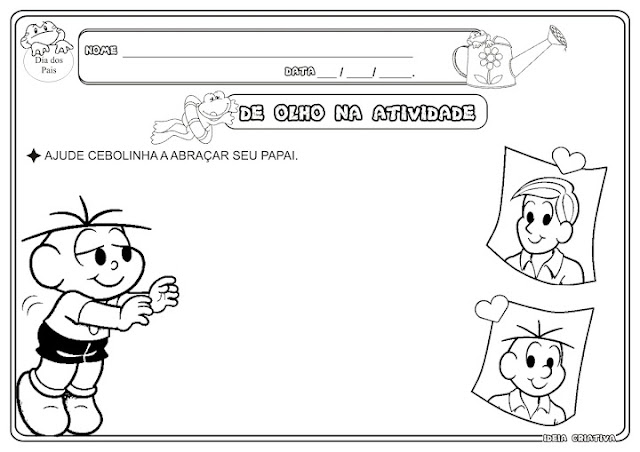 Atividade Dia dos Pais Educação Infantil