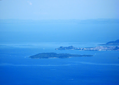 the Ionian Sea View from Mount Pantocrator. Corfu. Greece. Вид на Ионическое море с горы Пантократор. Корфу. Греция.