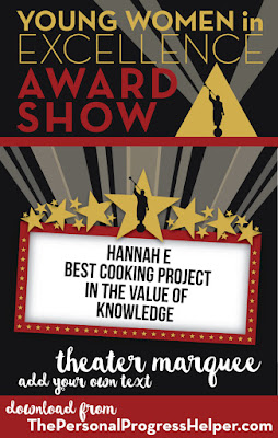 Young Women in Excellence Award Show Theater Marquee to add your own text to!