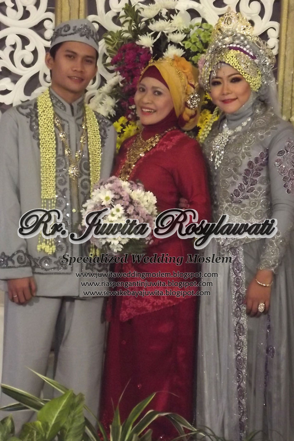  busana pengantin muslim abu abu busana pengantin muslim 