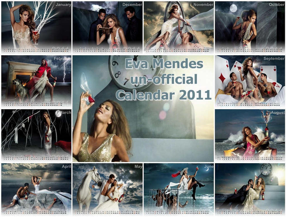 Eva Mendes Unofficial Calendar 2011