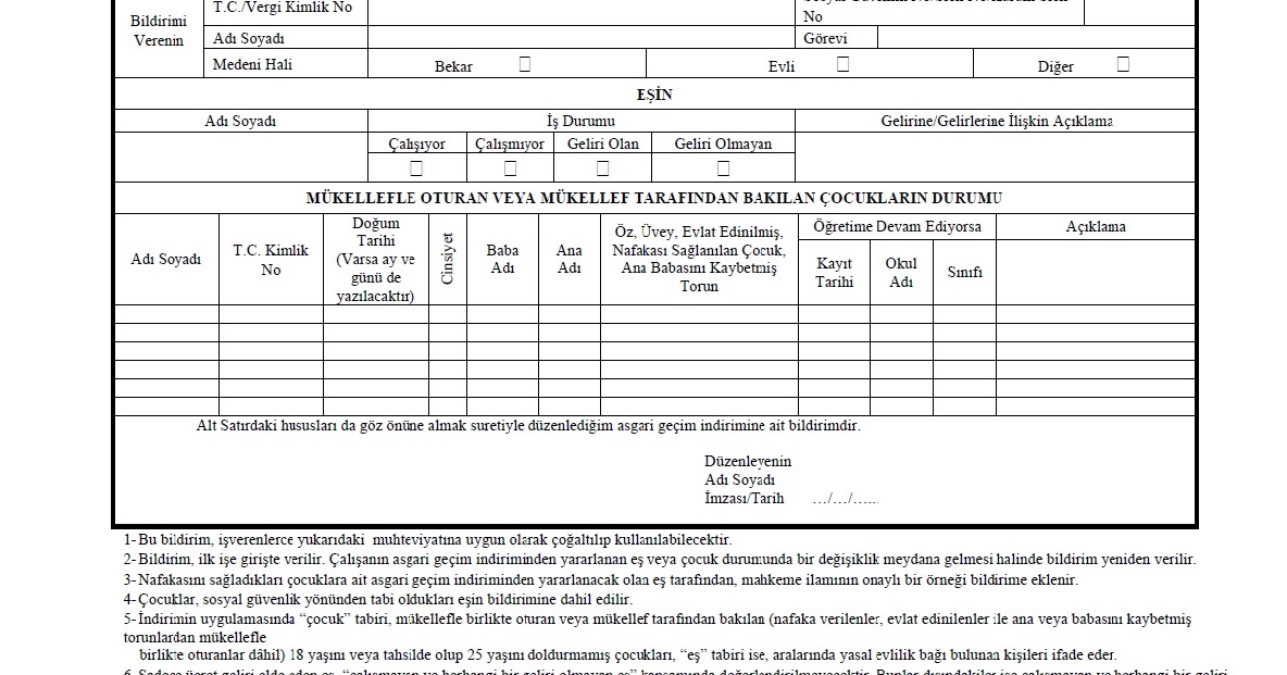 Agİ formu indir