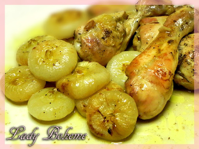 hiperica di lady boheme blog di cucina, ricette facili e veloci. Fusi di pollo allo spumante con cipolle borettane