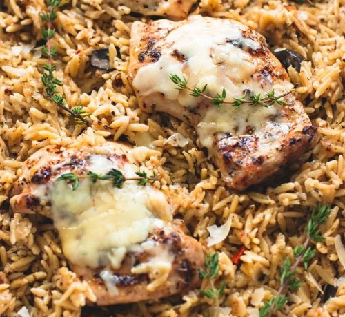 SLOW COOKER PARMESAN HERB CHICKEN & ORZO #dinner #familyrecipes