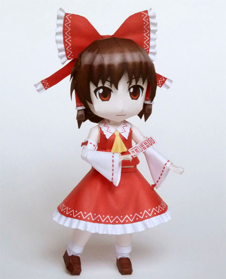 Touhou Project Reimu Hakurei Paper Model