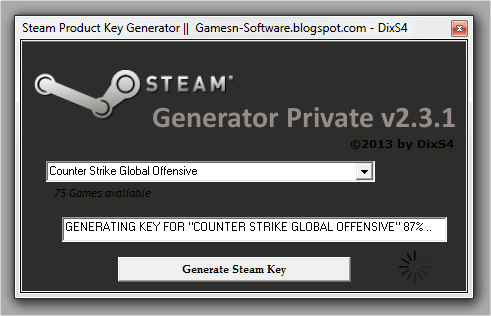 Steam Key Generator
