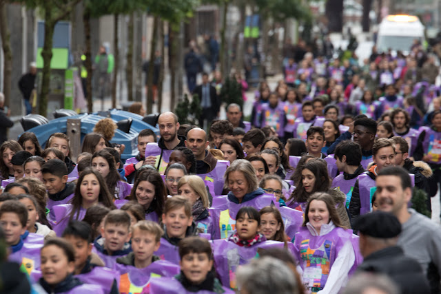 Carrera infantil por el euskera