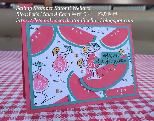 Stampin'Up! Cute Fruit Nothing Better Than card by Sailing Stamper Satomi Wellard