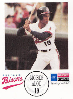 Moises Alou 1990 Buffalo Bisons card