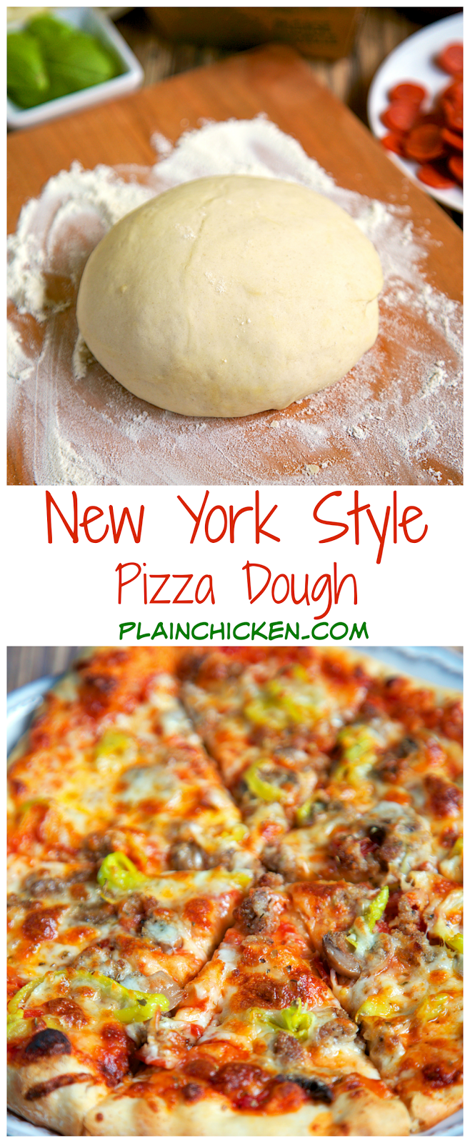 New York Style Pizza Dough | Plain Chicken®