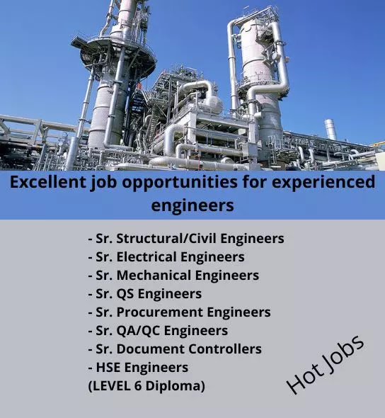 Excellent job opportunities for experienced engineers