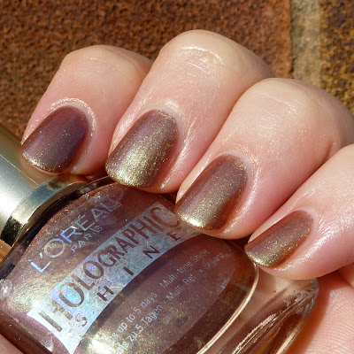 L'Oreal Holographic Shine 807 Nail Polish Swatch