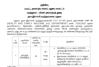 Madurai Govt Rajaji Hospital Recruitment 2023