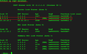 show ip ospf database