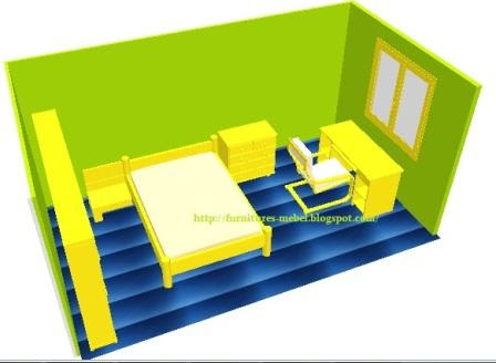 Desain Kamar Minimalis Nuansa Alam  furniture mebel