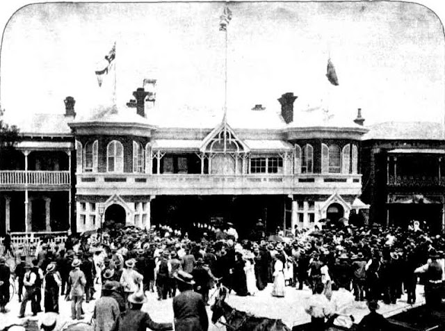 Madame Melba Visiting the Metropolitan Fire Brigade Station November 1902