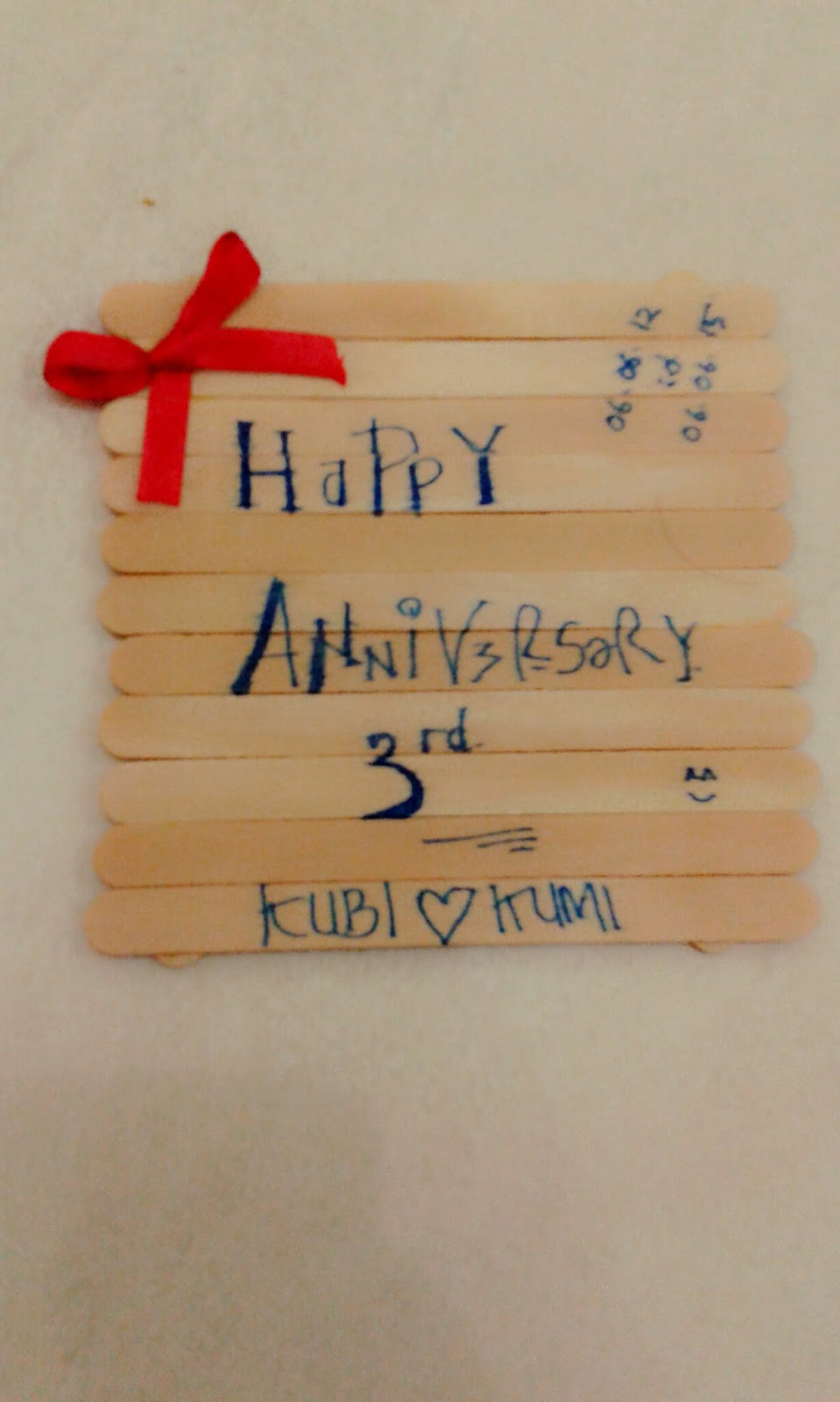 Merangkai Isi Hati HAPPY ANNIVERSARY 3 TH KUBI N KUMI