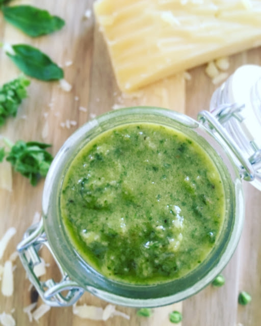 Bavette al pesto con pollo