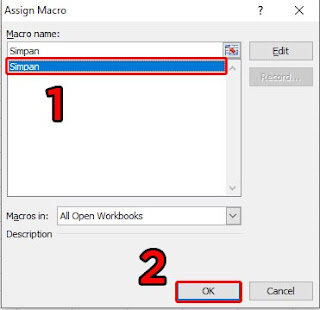 Membuat Tombol Simpan Menggunakan Macro Di Excel