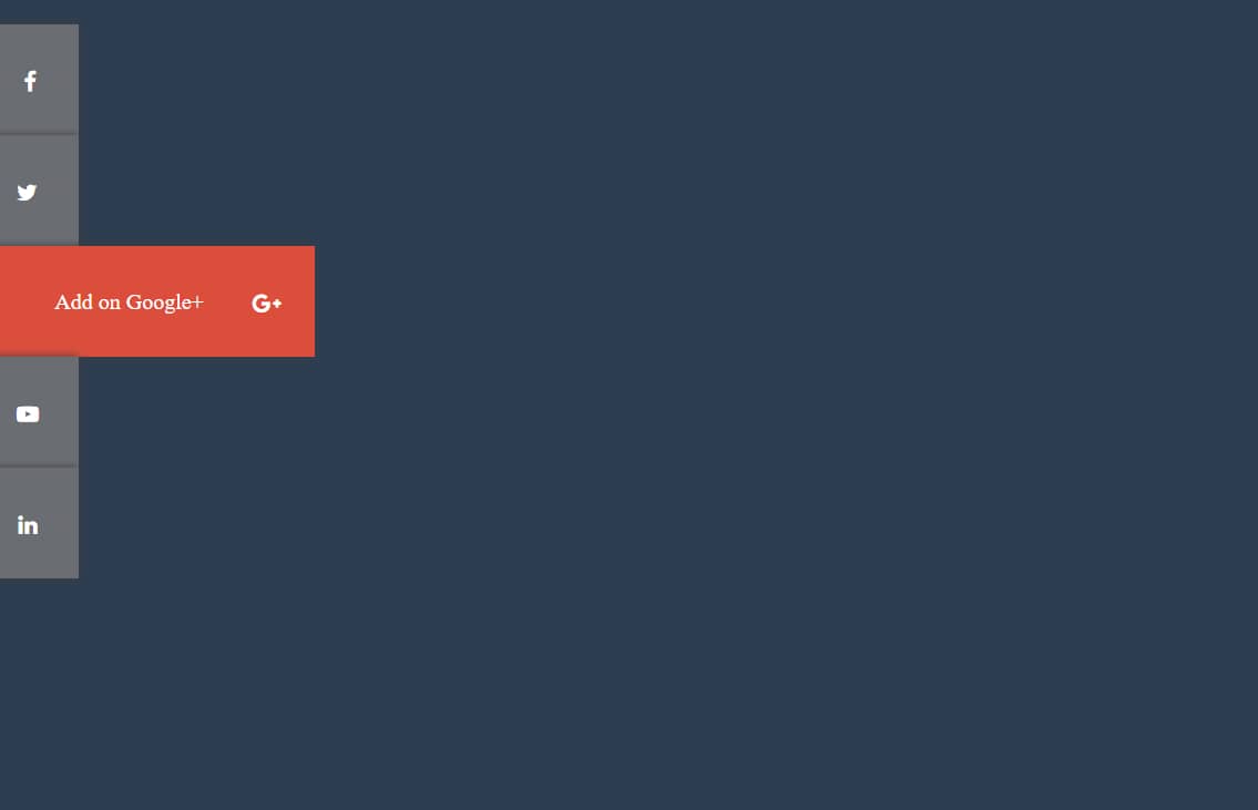 Fixed Social Media Buttons Using  HTML and CSS