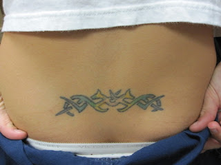 Fantastic Lower back Tribal Tattoo for Girls