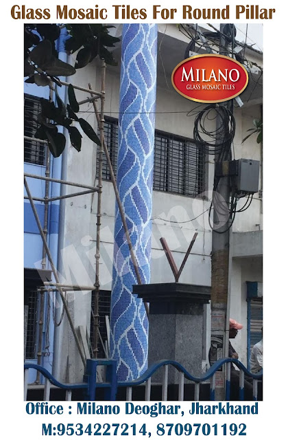 Glass mosaic tiles, glass tiles,round pillar tiles,square pillar designs kerela,square pillar design,square pillar designs,swimmimg pool blue tiles, tiles for round pillars in india