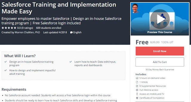 [100% Off] Salesforce Training and Implementation Made Easy| Worth 39,99$