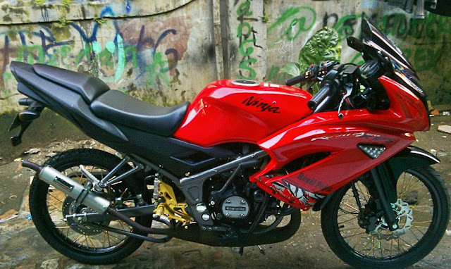 foto modifikasi ninja rr velg jari jari